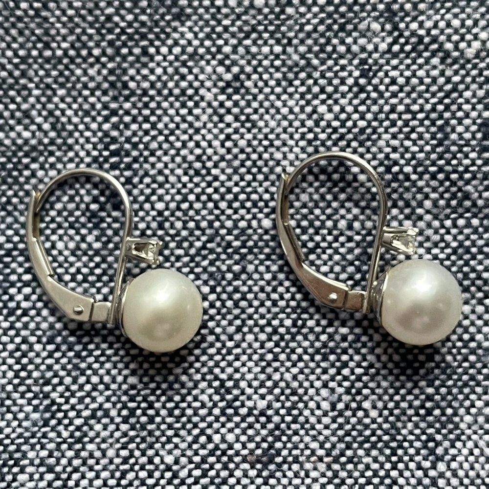 Pearl + Diamond Earrings